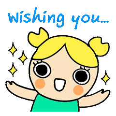 [LINEスタンプ] hi pond (ENG) - I wish you happiness