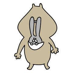 [LINEスタンプ] うさぎとうさぎのおともだち