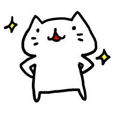 [LINEスタンプ] てきとーねこ