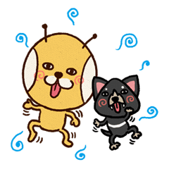 [LINEスタンプ] 宇宙人イモゾン＆タスマニアデビルのタス2
