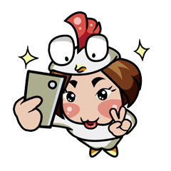 [LINEスタンプ] Chicken Poon Poon (Thai)