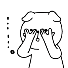 [LINEスタンプ] 静かな犬