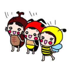 [LINEスタンプ] 仲良し3兄弟