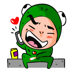 [LINEスタンプ] Chay Kob and Girlfriend 2 (Ying Pink)