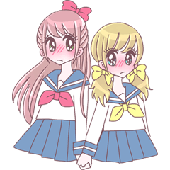 [LINEスタンプ] 百合女子。