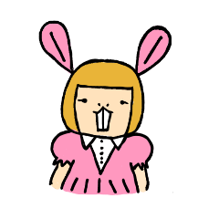 [LINEスタンプ] OL Usamimi Aiko