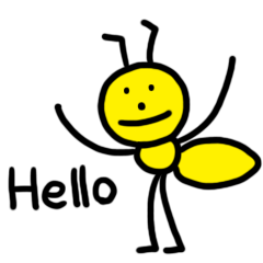 [LINEスタンプ] 黄色い蟻の画像（メイン）