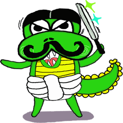 [LINEスタンプ] coco crocodile junior