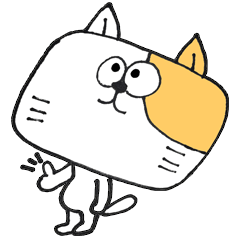 [LINEスタンプ] 友人向け！関西弁♪角ねこ