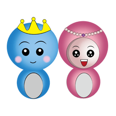 [LINEスタンプ] King ＆ Queen - Life conversation