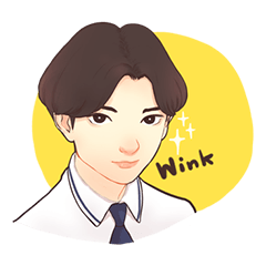 [LINEスタンプ] The heart to Mr.Lee (Eng)