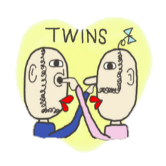 [LINEスタンプ] 伝説の双子