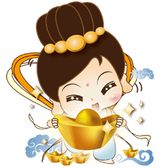 [LINEスタンプ] The cutest goddness of mercy