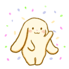 [LINEスタンプ] ソムソムウサギ