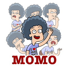 [LINEスタンプ] Call Me Momo