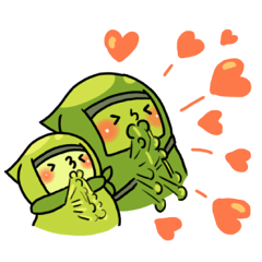 [LINEスタンプ] 枝豆忍者