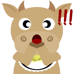 [LINEスタンプ] Wow  " Cow "