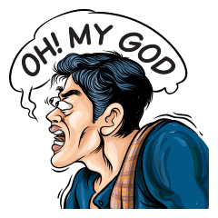 [LINEスタンプ] Thai Comics 1 baht(English Ver.)