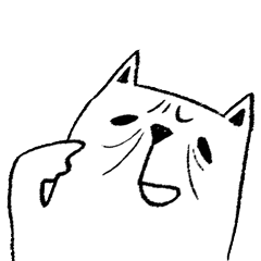 [LINEスタンプ] ヒステリックねこ