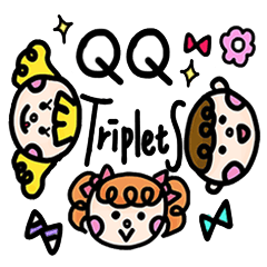 [LINEスタンプ] QQ triplets 
