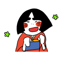[LINEスタンプ] おかっぱっ子