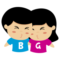 [LINEスタンプ] BG Couple 