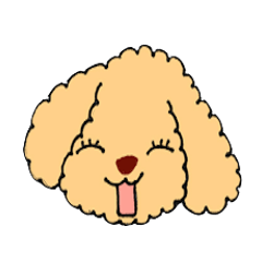 [LINEスタンプ] トイプードルさくら 