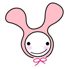[LINEスタンプ] かぶりうさぎ 