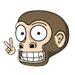 [LINEスタンプ] 猿の子 fetchpriority=high
