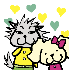 [LINEスタンプ] オレオレオオカミ＆ワンチッチ 