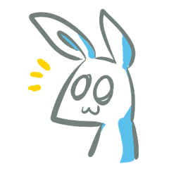 [LINEスタンプ] the Plain Rabbit