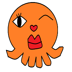 [LINEスタンプ] Small octopus