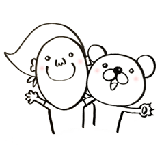 [LINEスタンプ] 小十郎とクマ