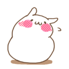 [LINEスタンプ] もちっと もちうさ