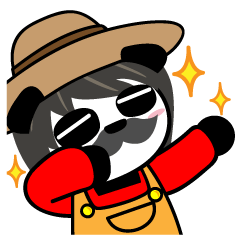 [LINEスタンプ] Farmer Ponda Where is my donkey