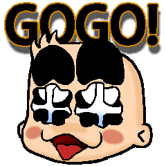 [LINEスタンプ] Papa GO