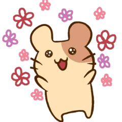 [LINEスタンプ] まったりハムスター