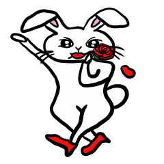 [LINEスタンプ] うさぎのウサ美