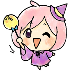 [LINEスタンプ] 新米魔女っこ ももみちゃん