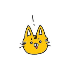 [LINEスタンプ] らくがきねこの顔スタンプ