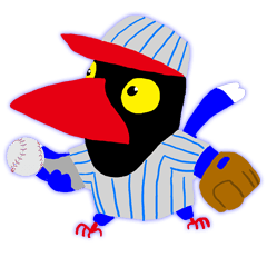 [LINEスタンプ] Baseball Magpies