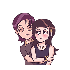 [LINEスタンプ] Young ＆ Cool Couple