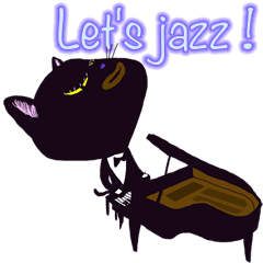 [LINEスタンプ] jazz cat