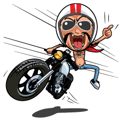 [LINEスタンプ] Mr.Neng The Biker