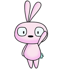 [LINEスタンプ] Bubble Gum Bunny 