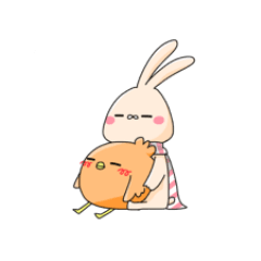 [LINEスタンプ] チキンさんと大福さん 