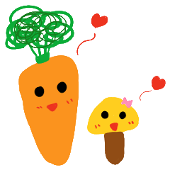 [LINEスタンプ] 野菜のひとこと 