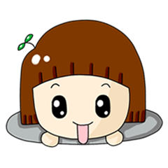 [LINEスタンプ] Cute Straw Girl II Naughty Life