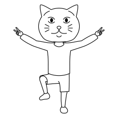 [LINEスタンプ] 着ぐるみ 猫太郎の画像（メイン）