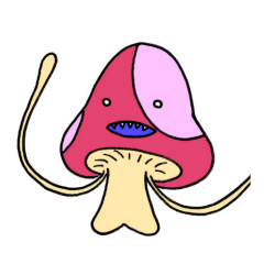 [LINEスタンプ] 変なキノコ フランボさん